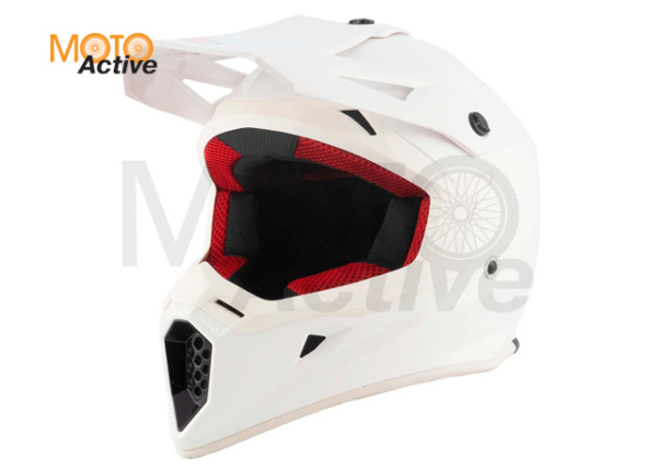 Шлем (кроссовый) Origine HERO Solid, белый глянцевый